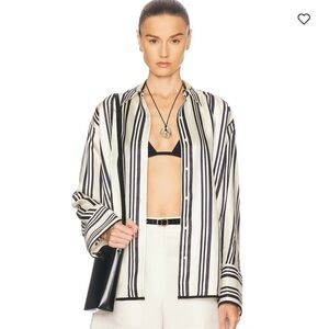Heirlome vivi silk striped top
